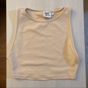 Princess Polly Laila Top - light beige crop top